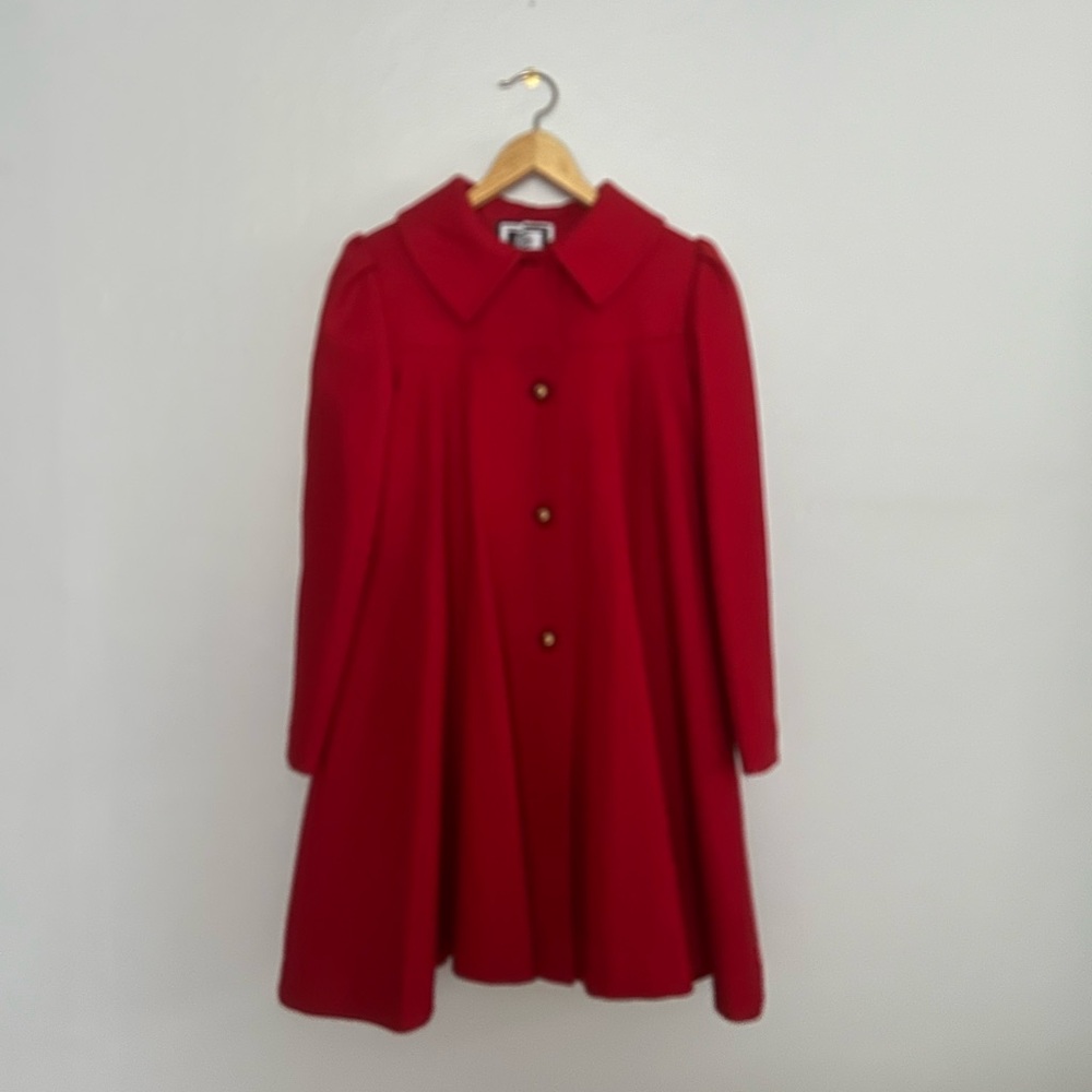 Vintage Wool Blend Swing Coat